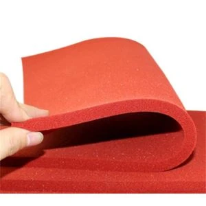 Almofada de rolo de folha de esponja de espuma de borracha de silicone de célula aberta para prensa a vapor para cobertura de tábuas de passar roupa na indústria de vestuário